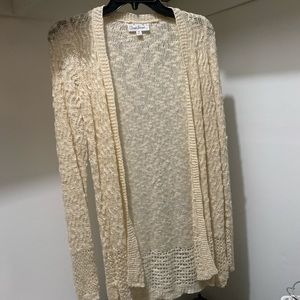 Crocheted Cardigan Cream XS